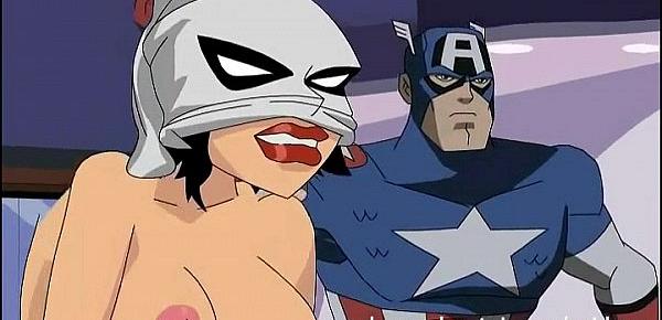  Superhero Hentai - Wonder Woman vs Captain America